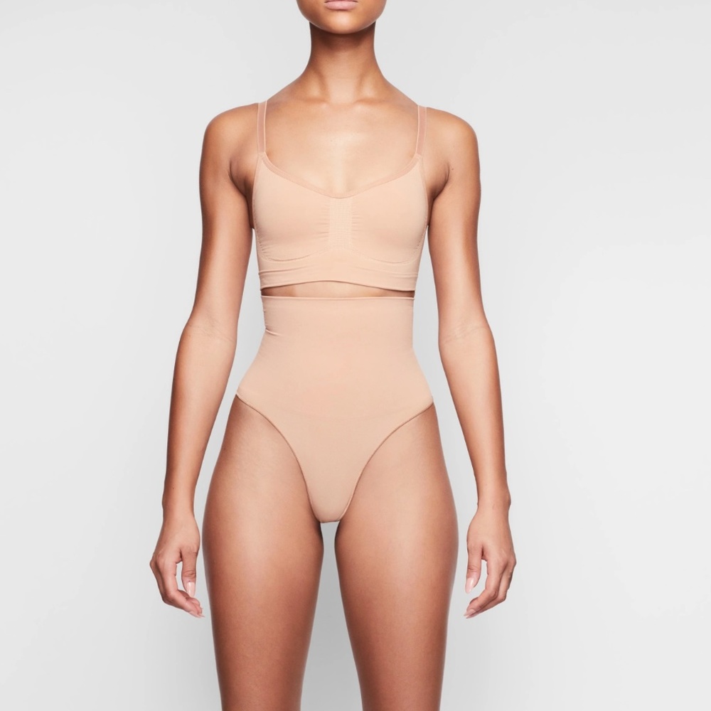 SKIMS Core Control Thong in Ochre Size Large / X-Large NWOT